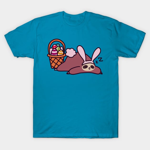 Easter Bunny Sloth T-Shirt by saradaboru